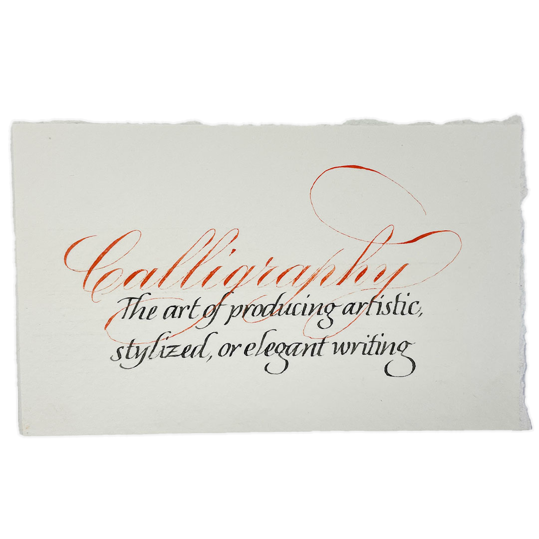 Calligraphy definition in Copperplate and Italic calligraphy by Katie Leavens