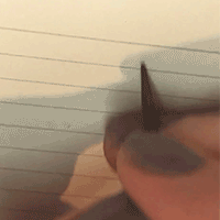 hand writing multiple ovals in counter clockwise direction by Katie Leavens
